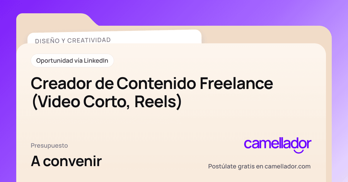Vista previa del enlace con la marca de Camellador
